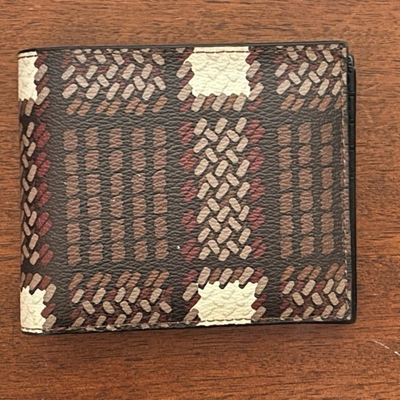NEW COACH 3 In 1 Wallet With Plaid Print - Picture 3 of 7